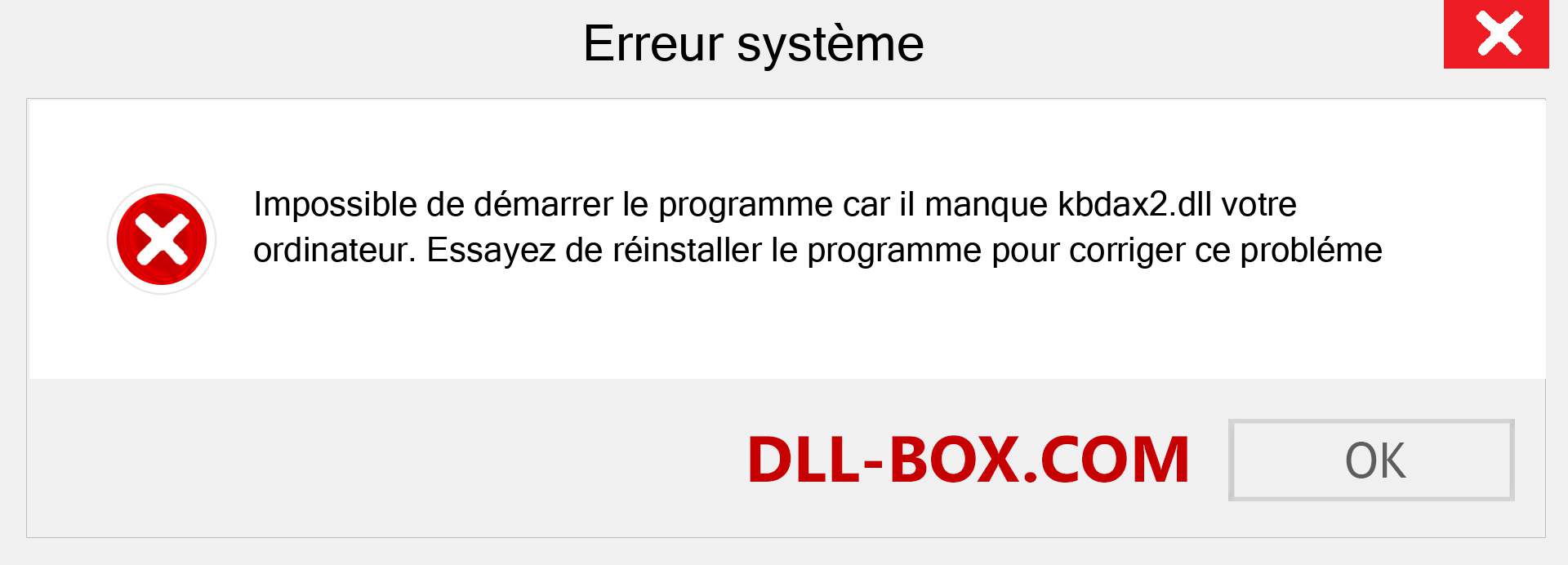 Le fichier kbdax2.dll est manquant ?. Télécharger pour Windows 7, 8, 10 - Correction de l'erreur manquante kbdax2 dll sur Windows, photos, images